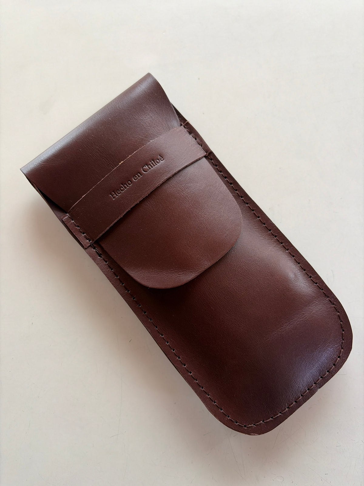 Funda de lentes chocolate encerado