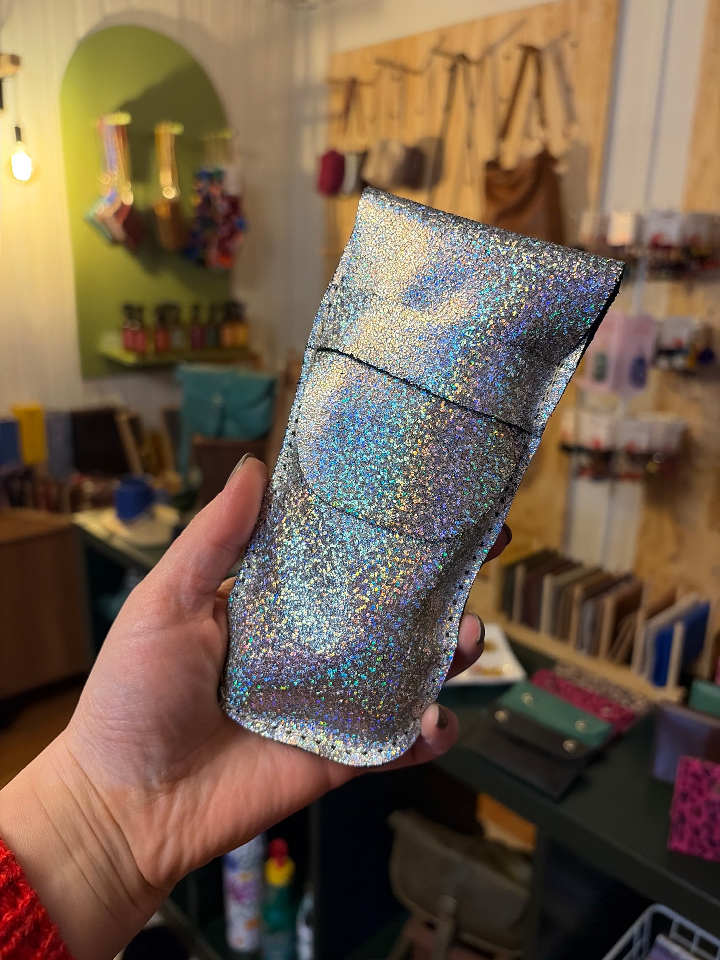 Funda de lentes glitter