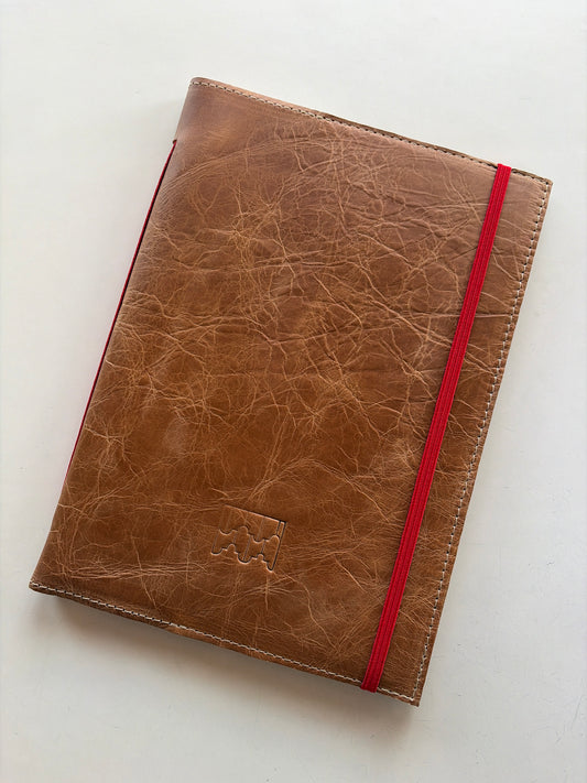 Libreta eterna cuero miel everest