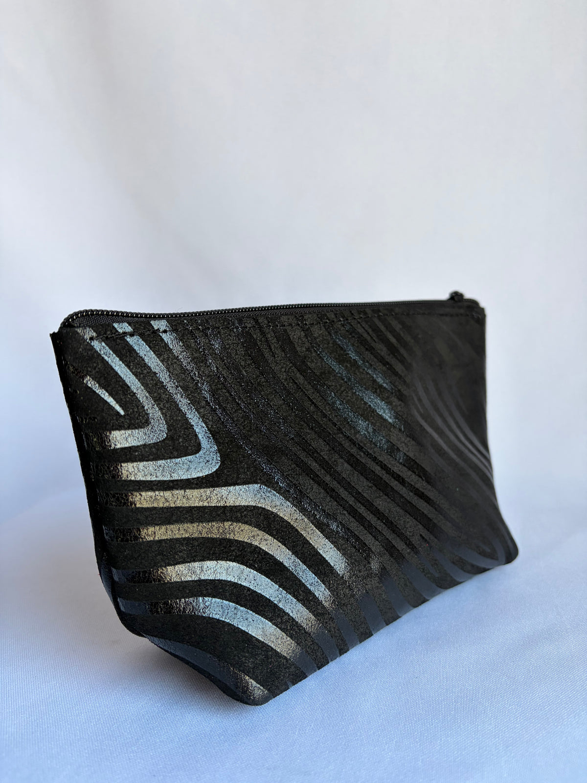 Cosmetiquero básico cebra negro