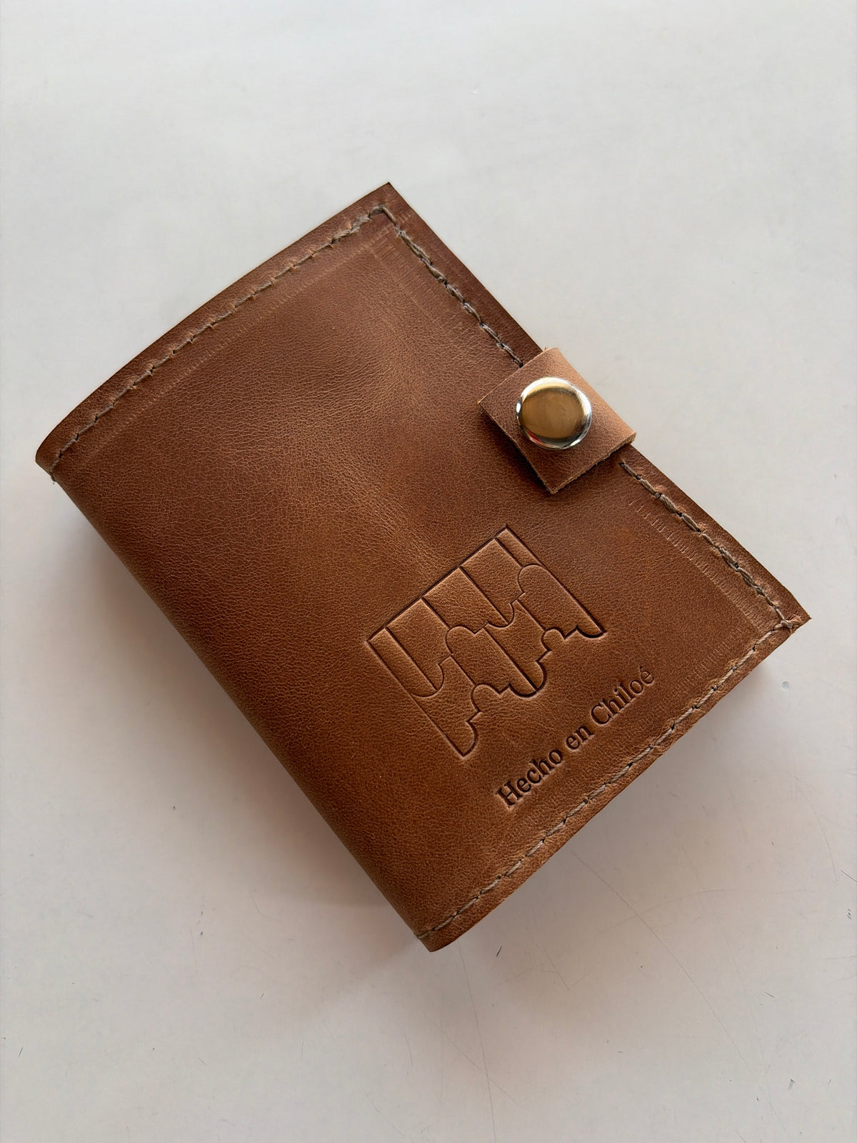Billetera cuero miel