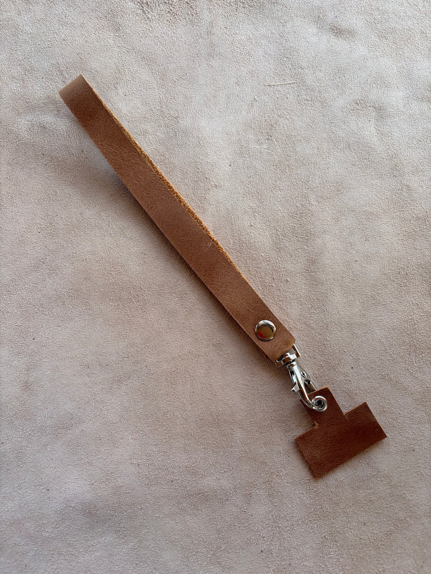 Lanyard de cuero Muñeca miel