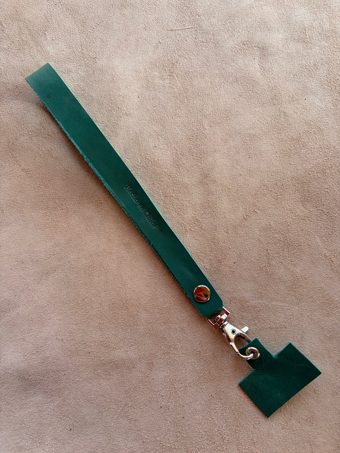 Lanyard de cuero Muñeca turquesa