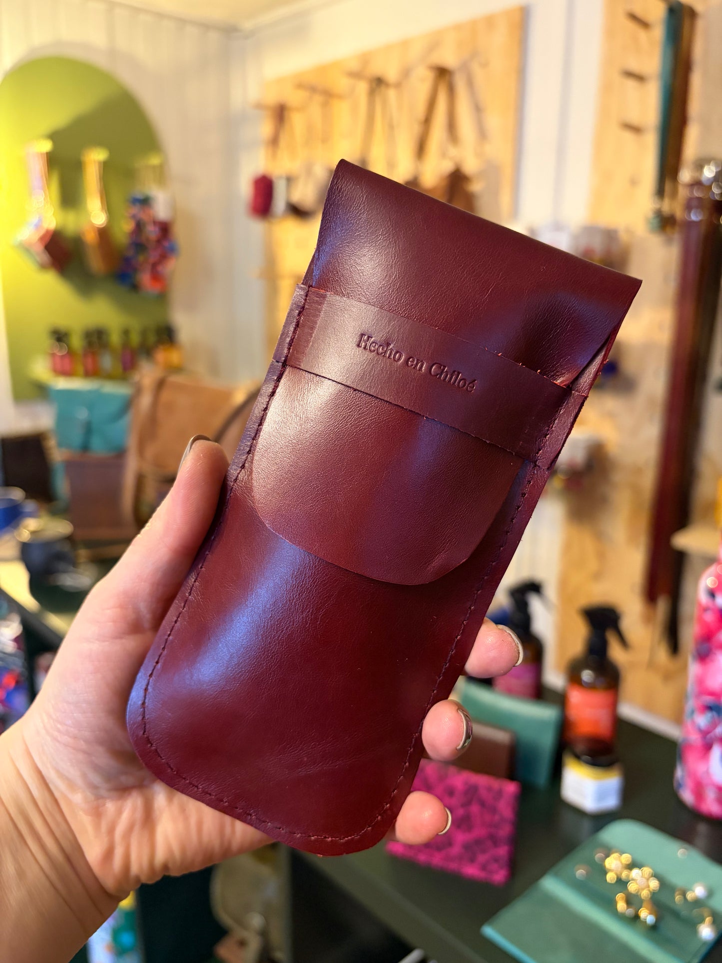 Funda de lentes guinda