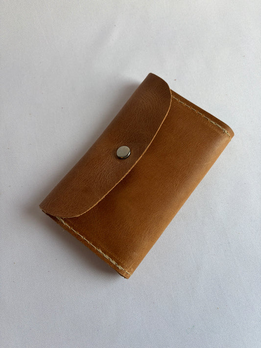 Joyero de cuero para cartera camel everest