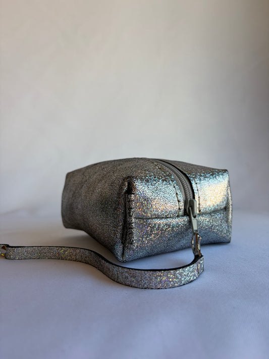 Cosmetiquero de cuero box Glitter