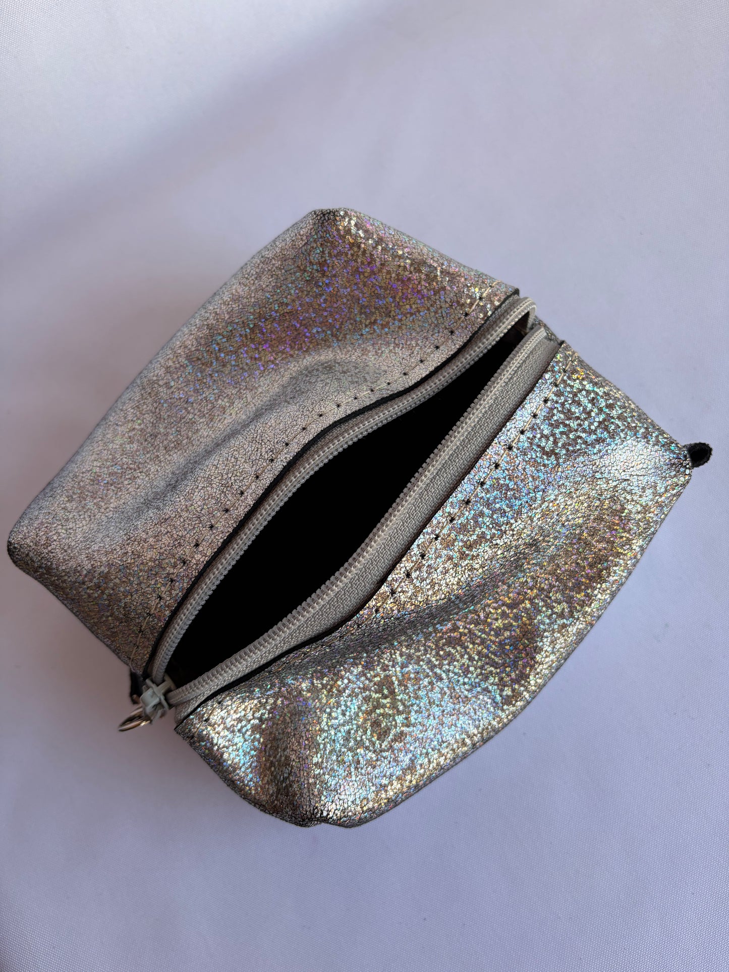Cosmetiquero de cuero box Glitter