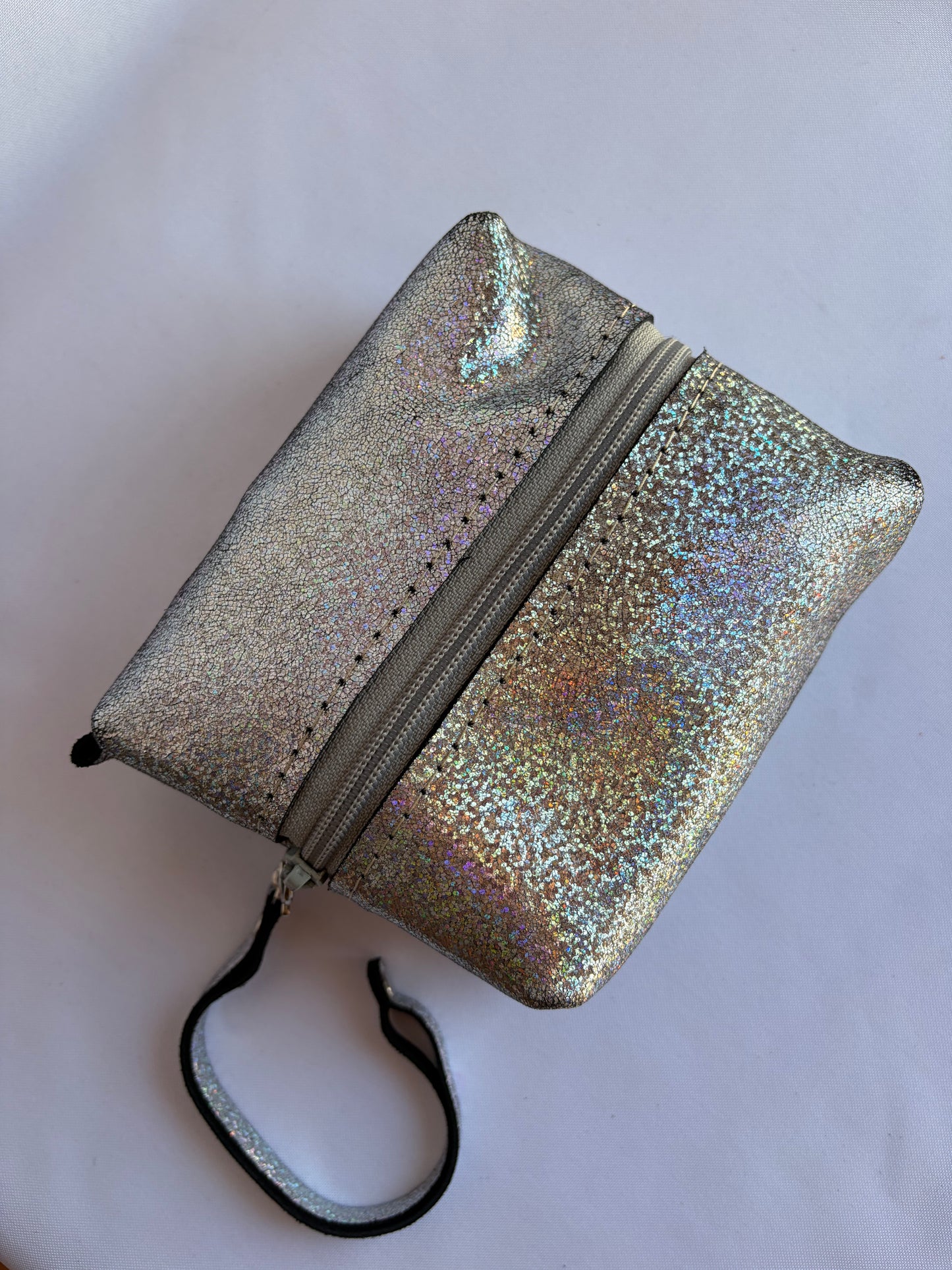 Cosmetiquero de cuero box Glitter