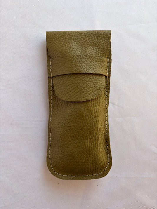 Funda de lentes verde olivo