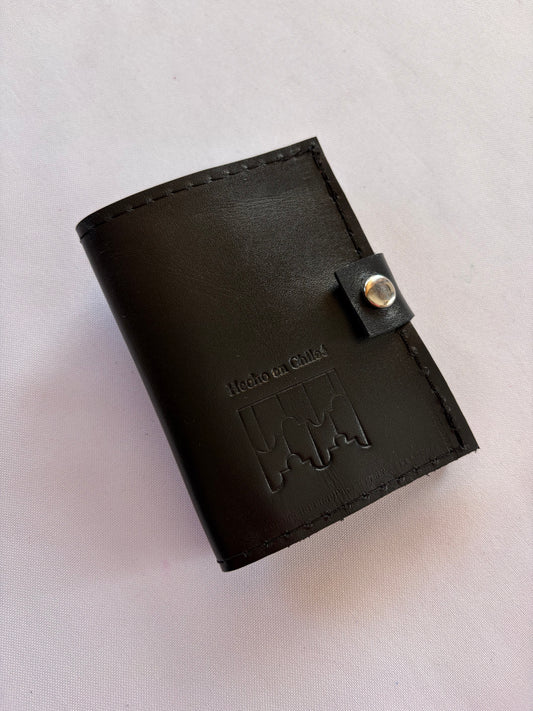 Billetera cuero negro