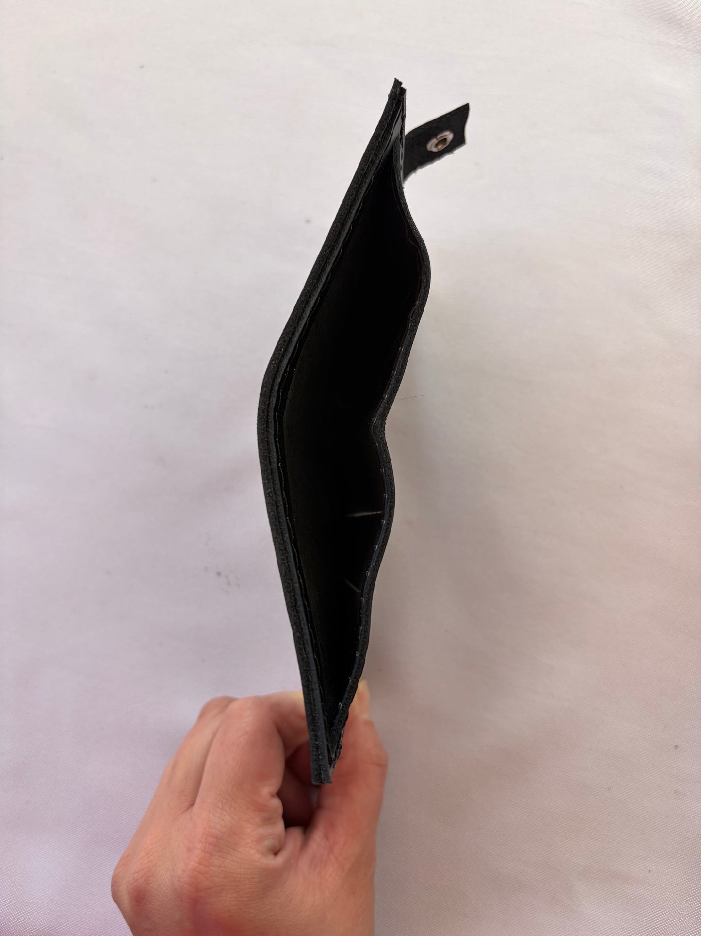 Billetera cuero negro