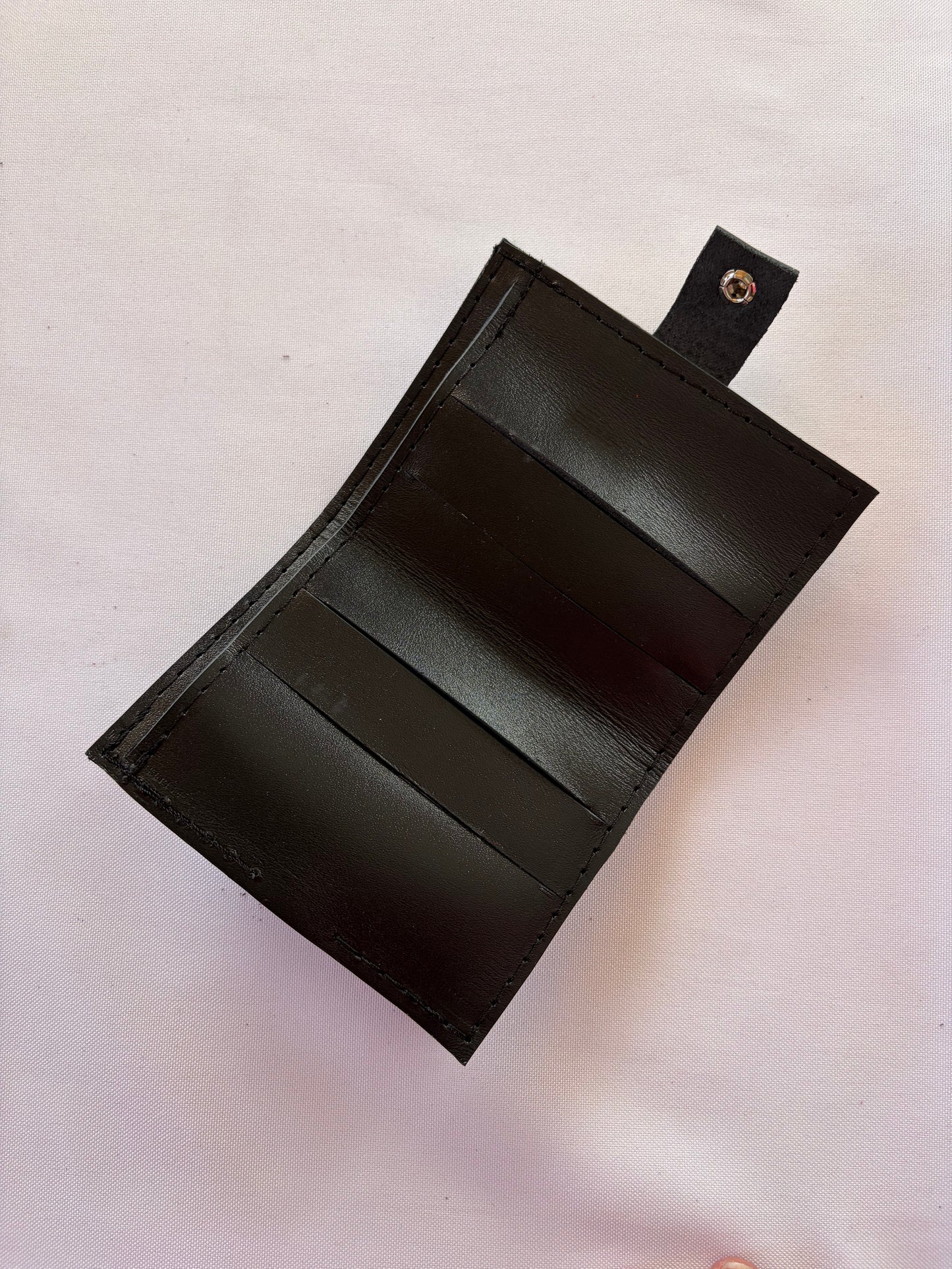 Billetera cuero negro