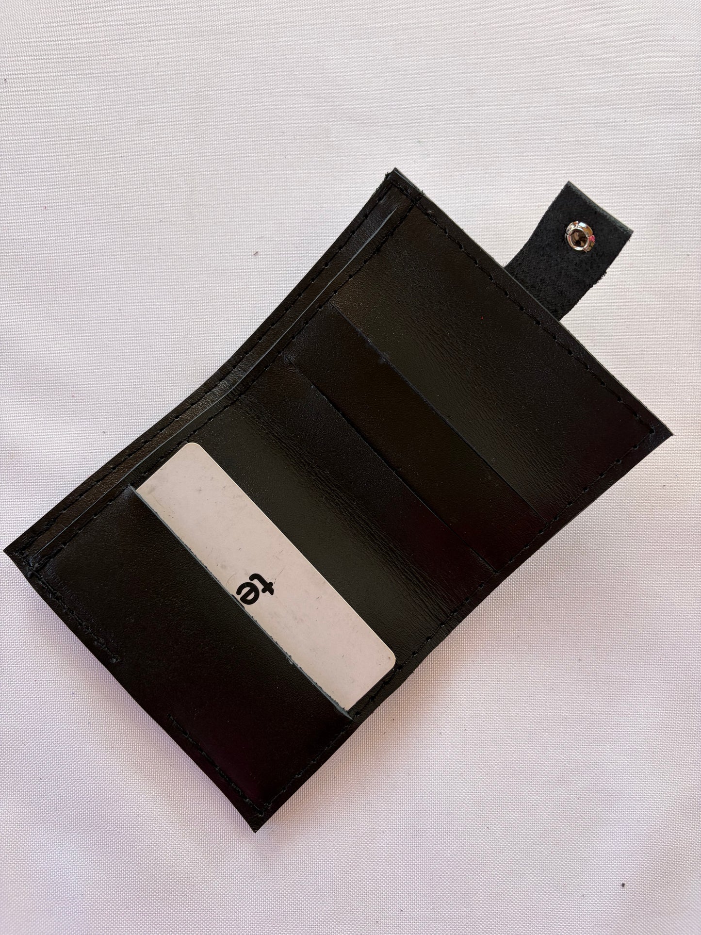 Billetera cuero negro