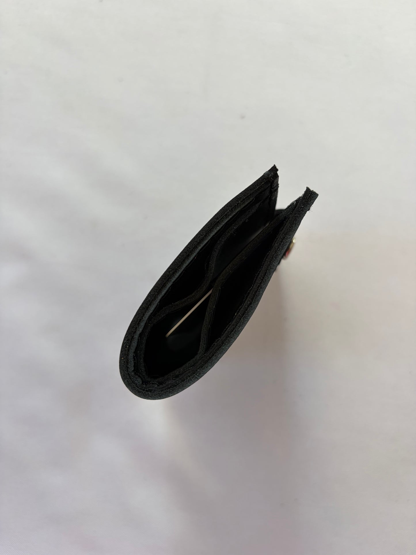 Billetera cuero negro