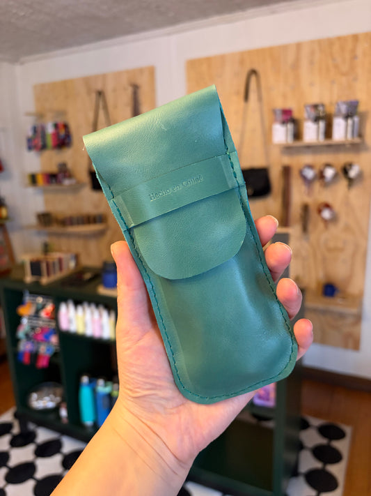 Funda de lentes turquesa