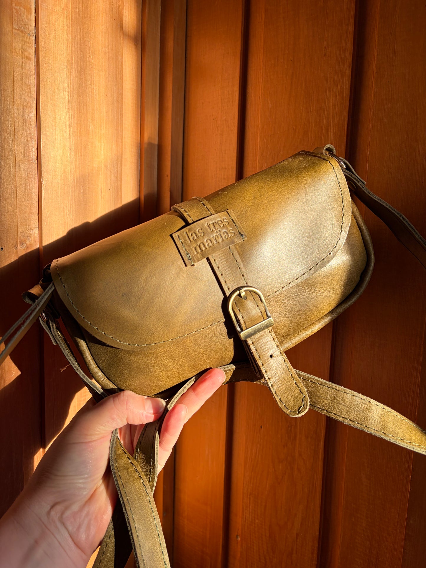 Bandolera Simone mini verde musgo