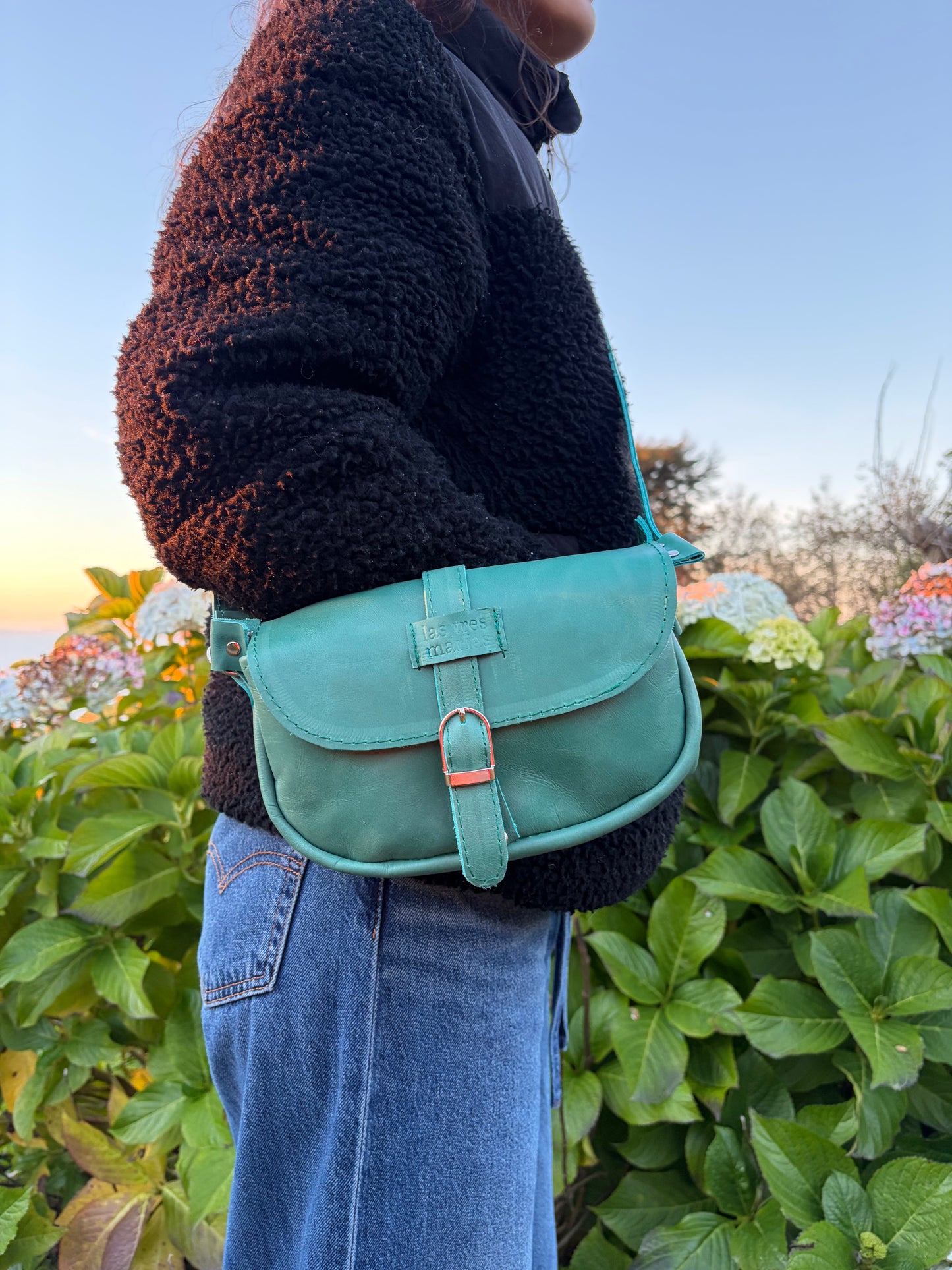 Bandolera Simone mini turquesa